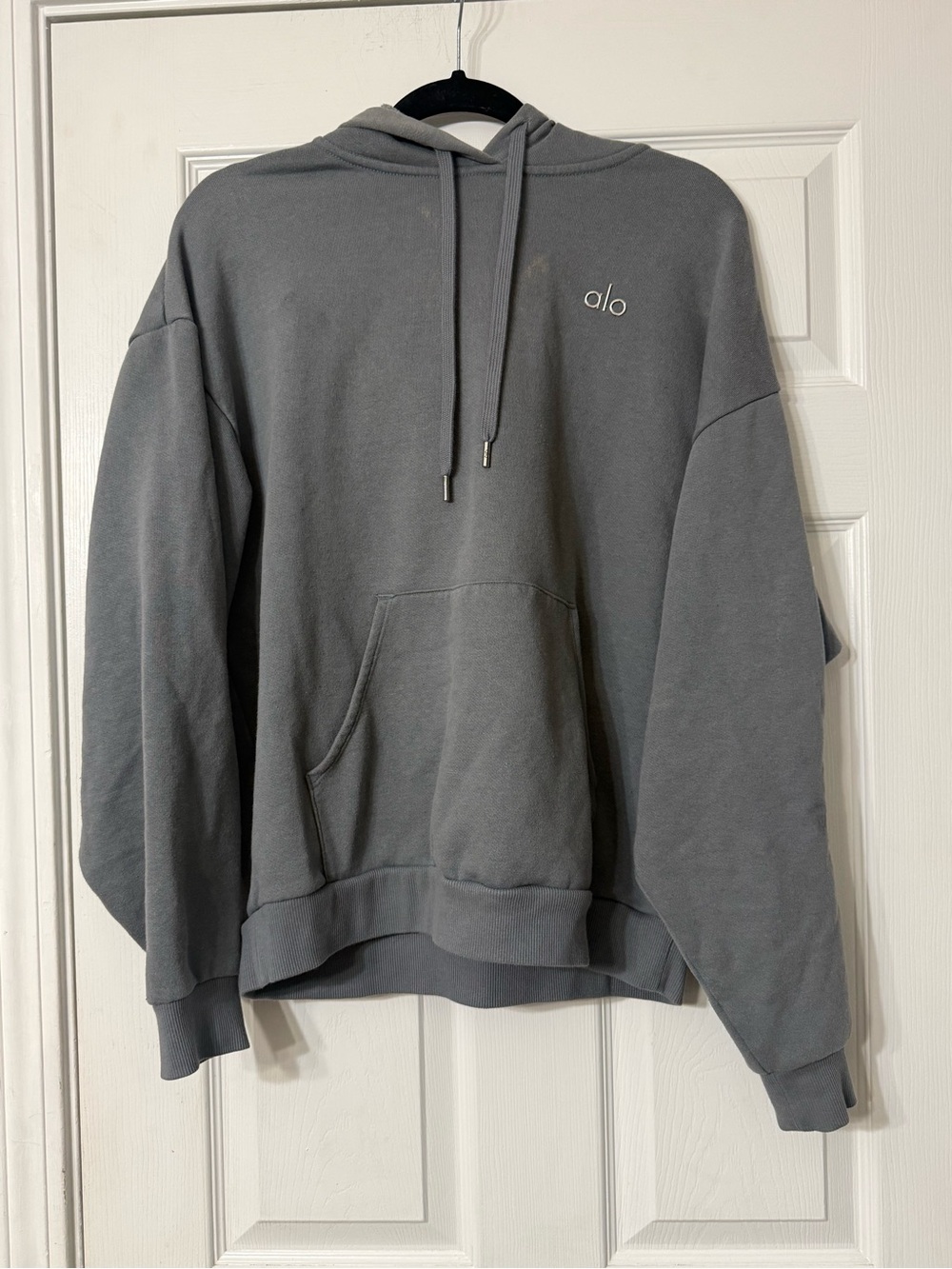 Alo Yoga Accolade Hoodie Steel Grey - Picture 2 of 5